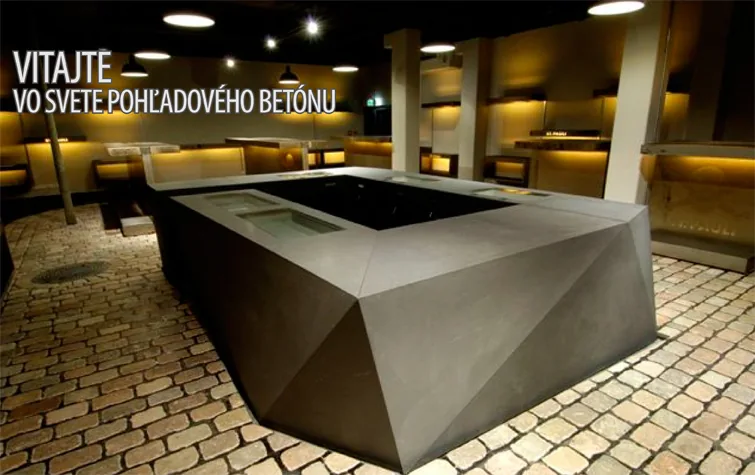 Pohľadový betón – ukážka 1